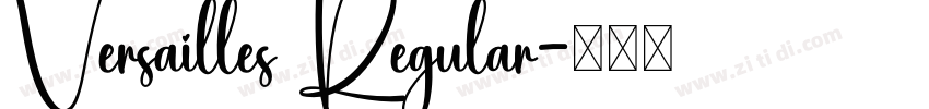 Versailles Regular字体转换
